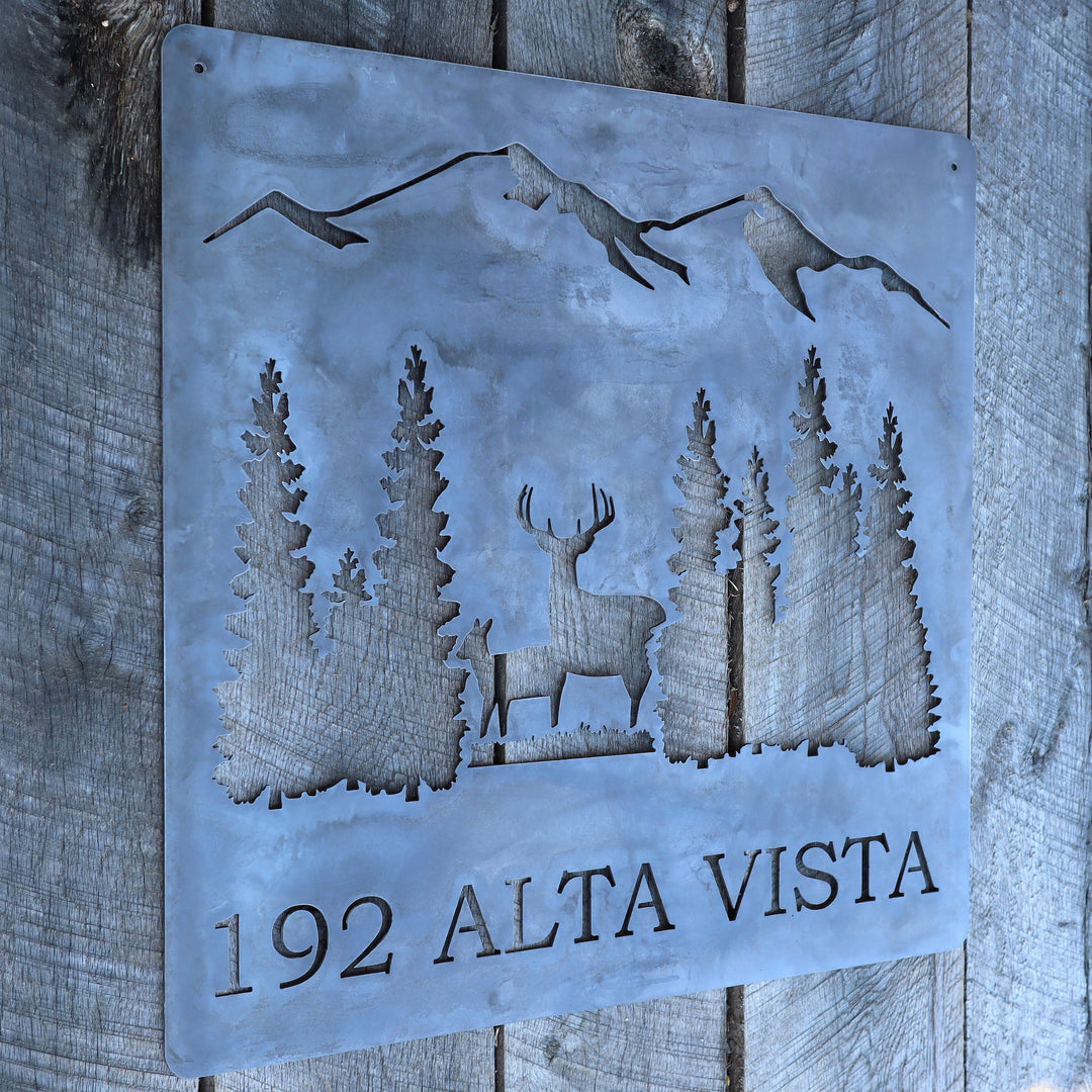 Rustic Inbox. Sign Personalized Rustic Address Sign – Maker Table