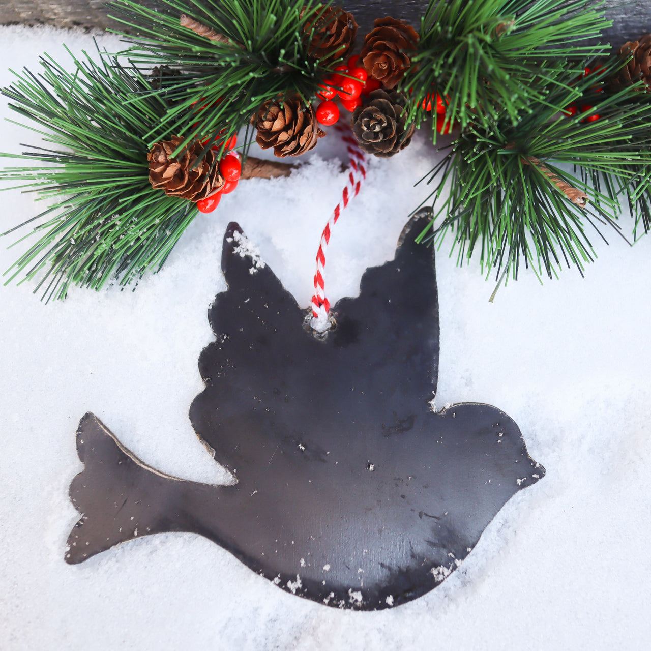 Bird Christmas Ornament - Turtle Dove Holiday Stocking Stuffer Gift - Tree Home Decor