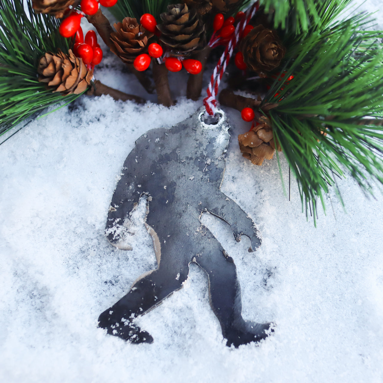 Bigfoot Christmas Ornament - Funny Holiday Stocking Stuffer Gift - Tree Home Decor