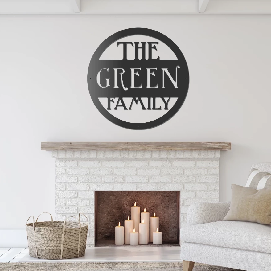 Personalized Metal Family Sign - Wedding Gift