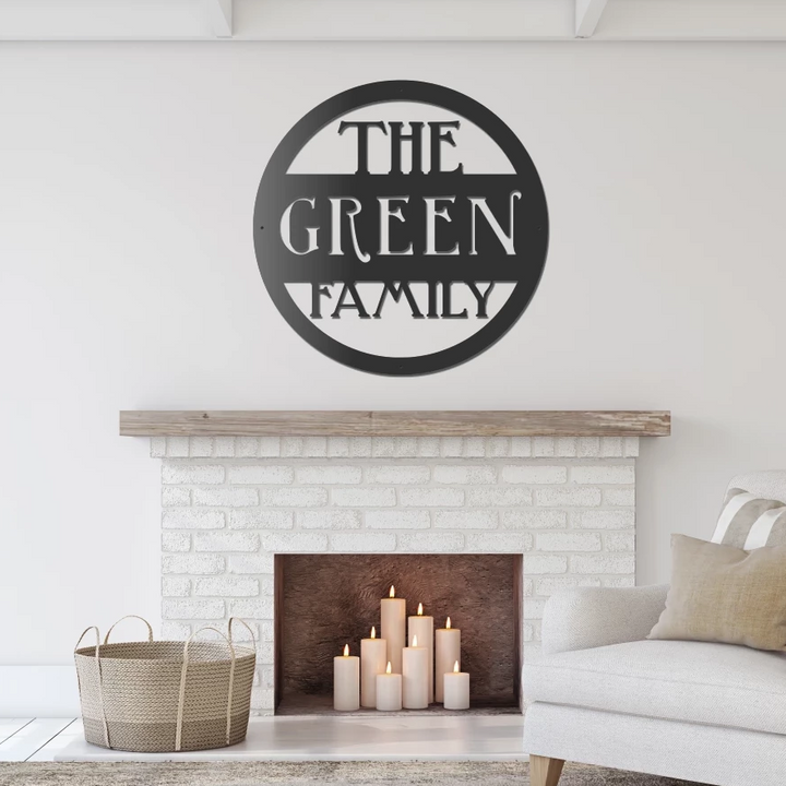 Personalized Metal Family Sign - Wedding Gift