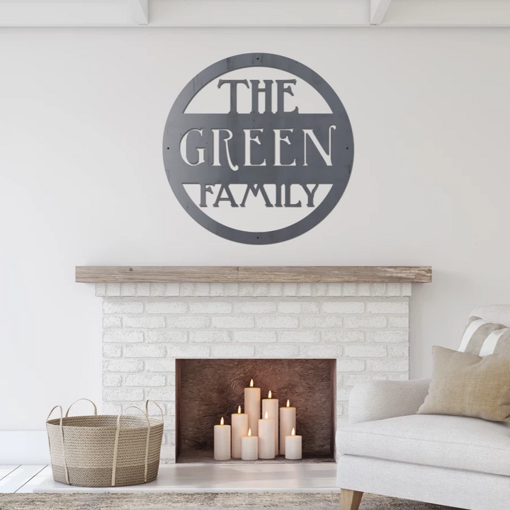 Personalized Metal Family Sign - Wedding Gift