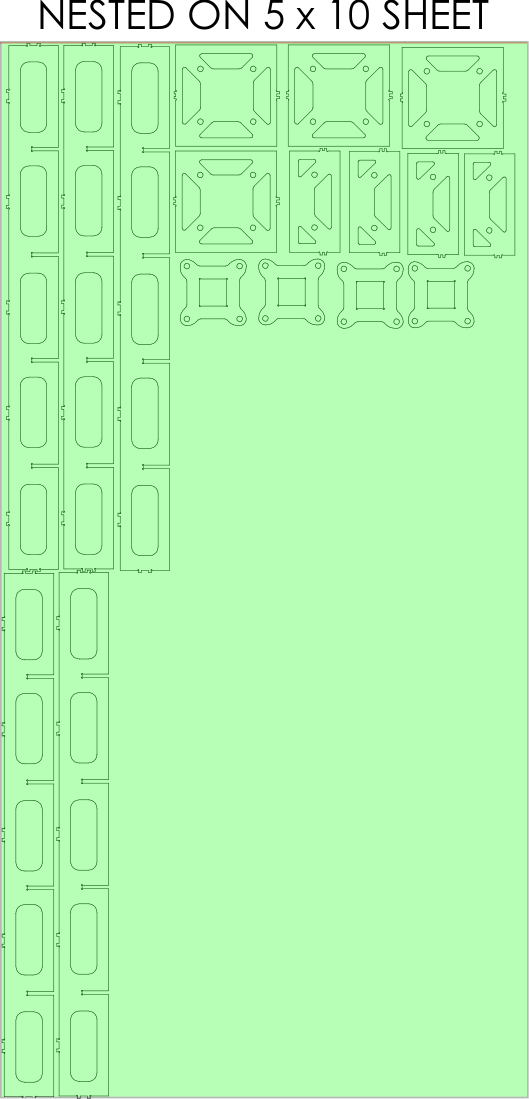 5' x 10' ish (118") Universal Maker Table - DXF Files (GEN 2)