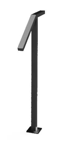 Thumbnail for 1 Step Handrail - Metal Grab Rail for One Stair - Modern or Rustic Stair Rail
