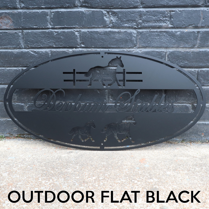 Personalized Horse Stables Farmhouse Signs