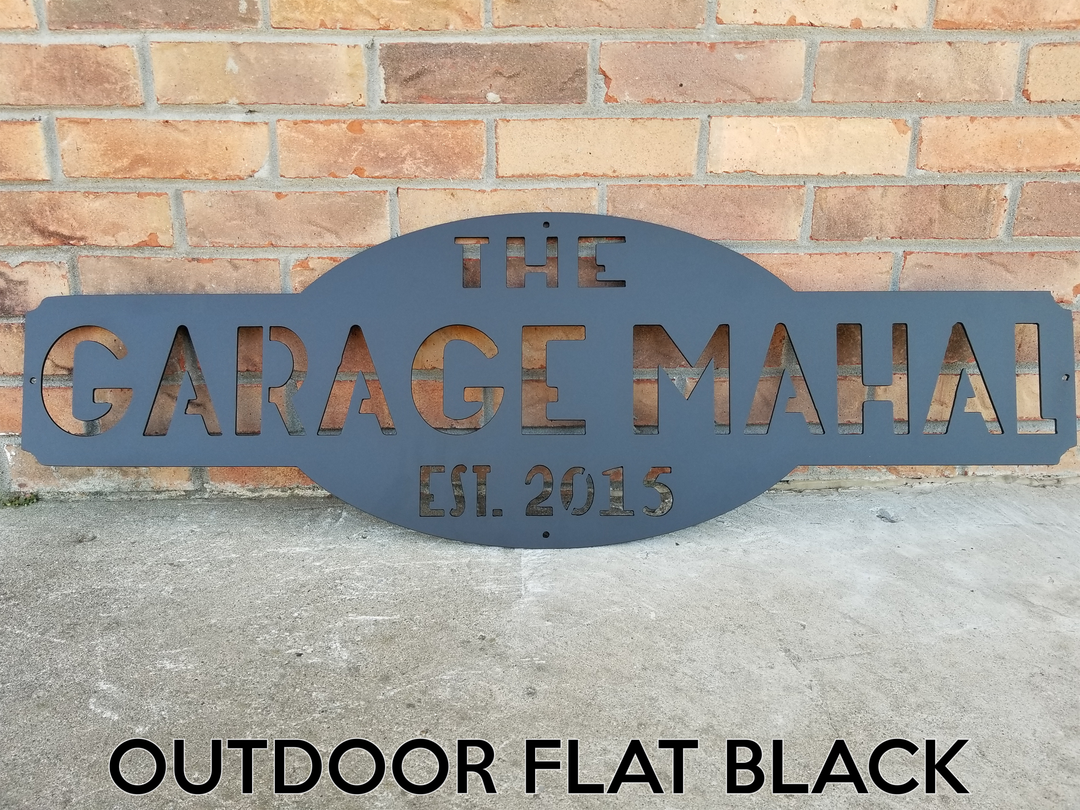 Custom Metal Sign - Personalized Gifts - Wall Art - Wall Decor - Personalized Garage Wall Art - Man Cave Decor - Garage Mahal - Best Gifts