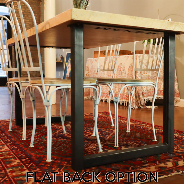 Metal Table Legs (2 PC Set) - 2 INCH, Steel Table Base, DIY, Loft Style, Modern, Minimalist