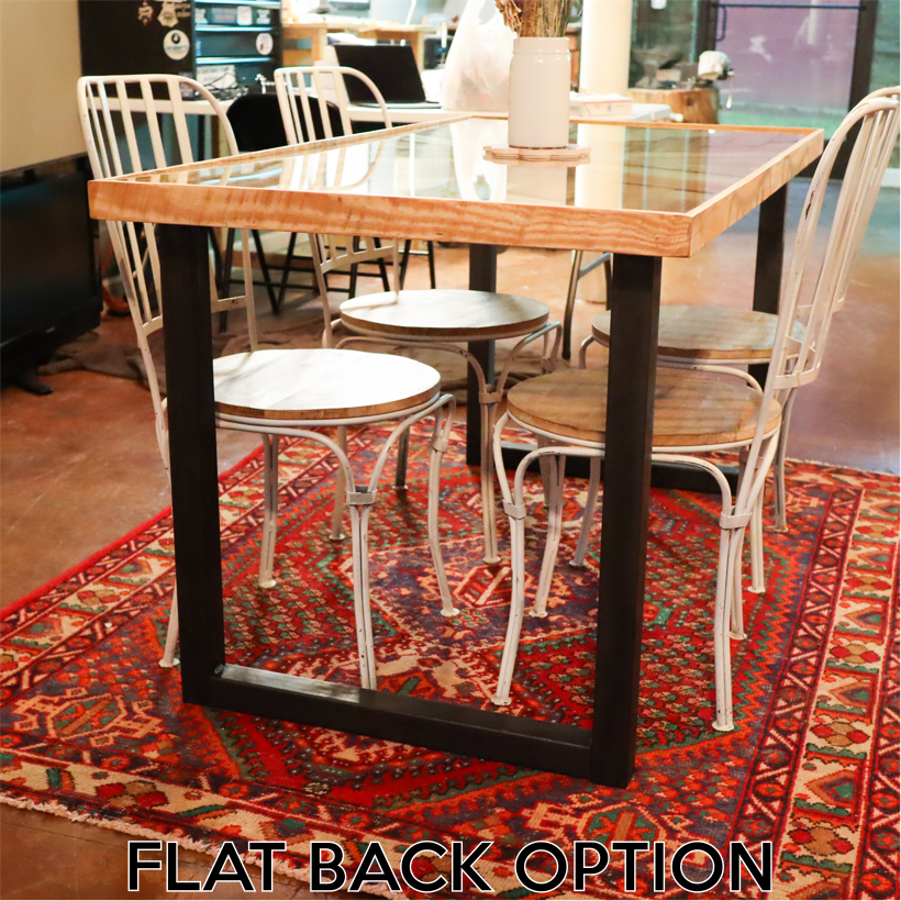 Metal Table Legs (2 PC Set) - 2 INCH, Steel Table Base, DIY, Loft Style, Modern, Minimalist