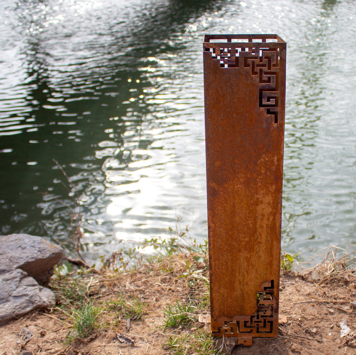 Asian Garden Columns - Zen Garden - Garden Decor - Garden Statue - Well Cover - Landscape Light Cover