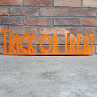 Thumbnail for Personalized Trick Or Treat Metal Sign - Halloween Decorations - Spooky Season - Fall Decor