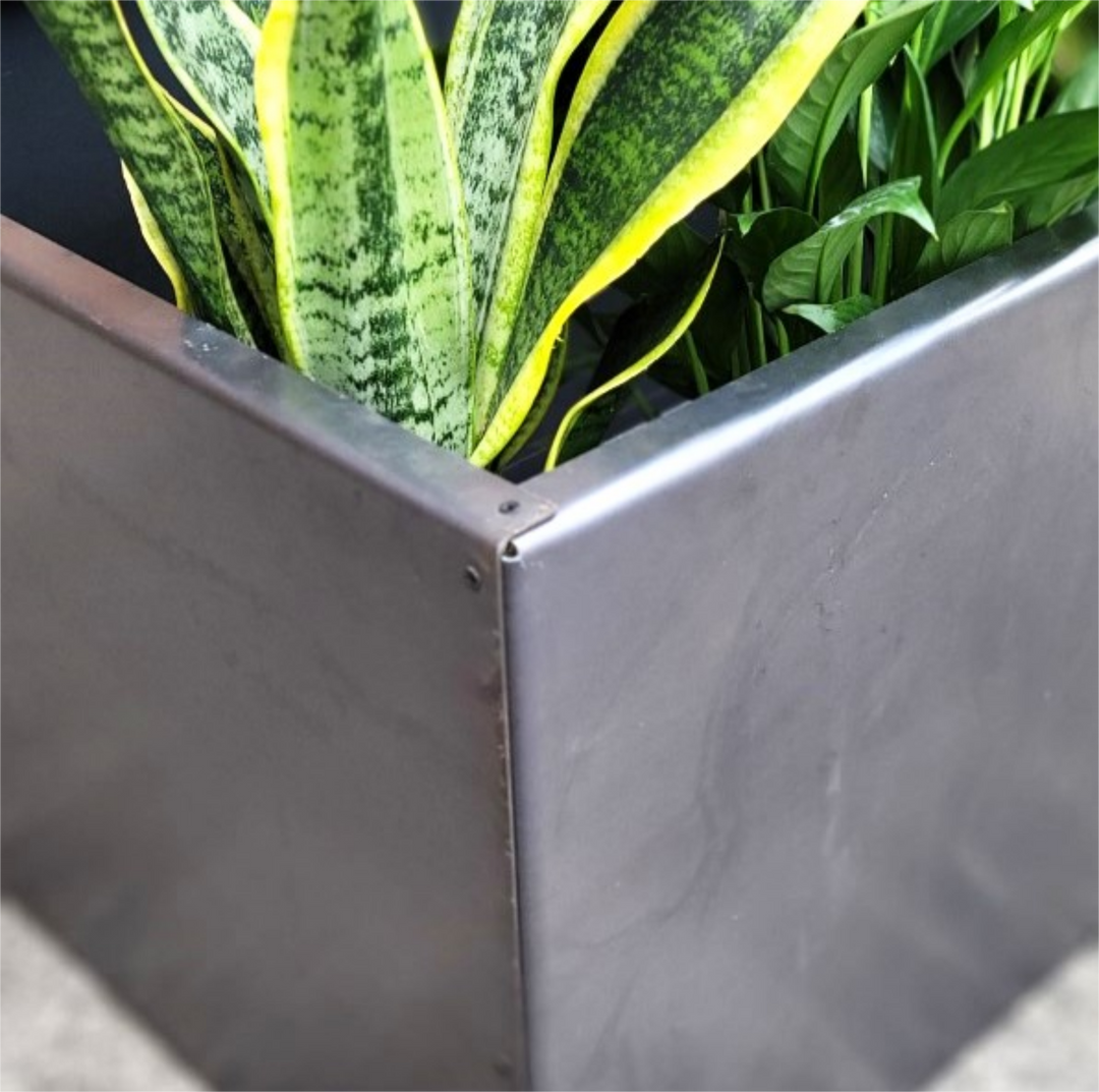 Metal Trough Planter 48" x 24" x 18"- Giant Rectangular Planter - Perennial Planter Pot - Unique Planter - Minimalist