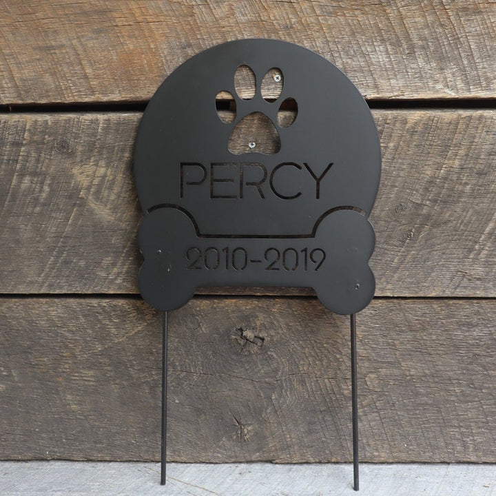 Personalized Dog Memorial Garden Stakes