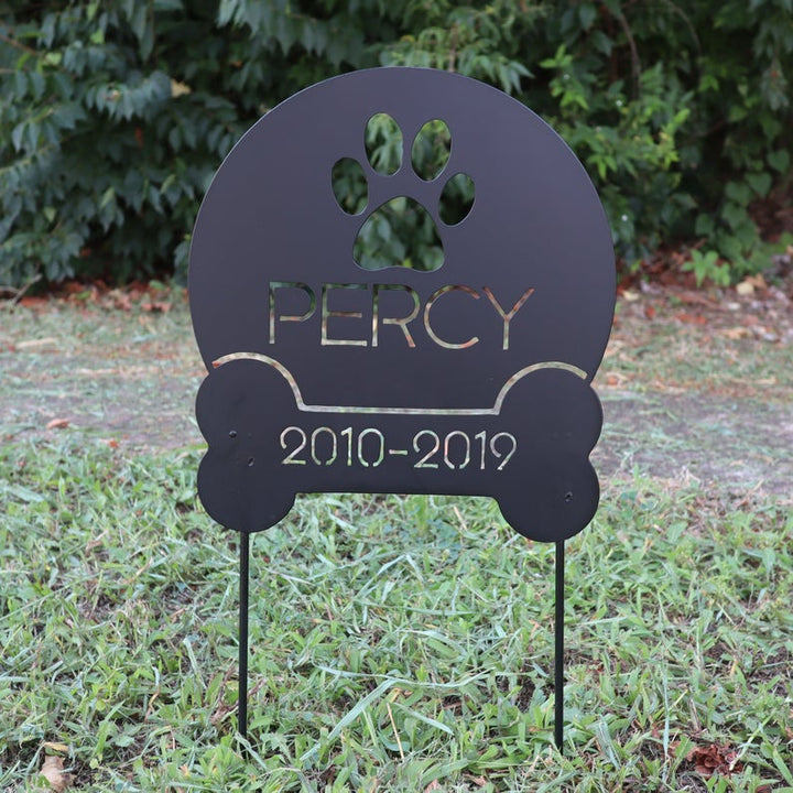 Personalized Dog Memorial Garden Stakes