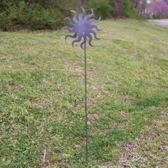 Metal Sun Garden Stake - Garden Stakes