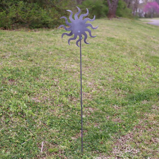 Metal Sun Garden Stake - Steel Gardening Decor - Spring Decor - Summer Decor - Sun Art - Garden Stakes - Metal Garden Art