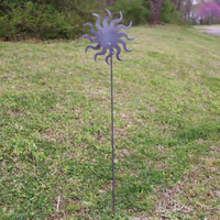 Thumbnail for Metal Sun Garden Stake - Steel Gardening Decor - Spring Decor - Summer Decor - Sun Art - Garden Stakes - Metal Garden Art