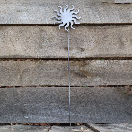 Metal Sun Garden Stake - Garden Stakes