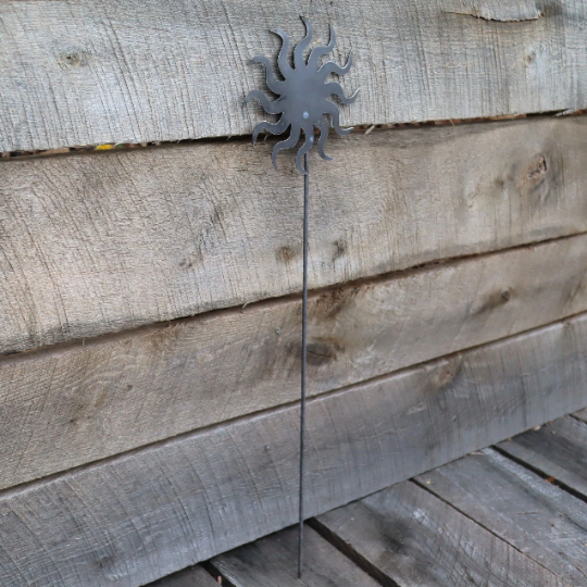 Metal Sun Garden Stake - Garden Stakes