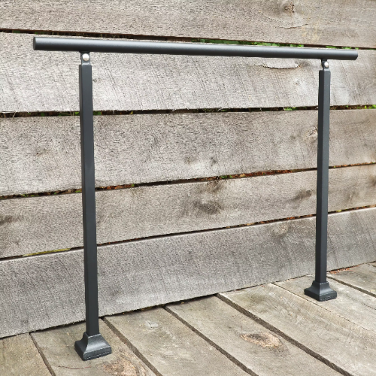 Adjustable Metal Handrail with Modern Design - Make A Rail Grab Rail - Minimalist Stair Decor