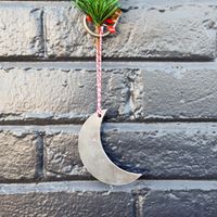 Thumbnail for Crescent Moon Christmas Ornament - Celestial Stocking Stuffer Gift - Tree Home Decor
