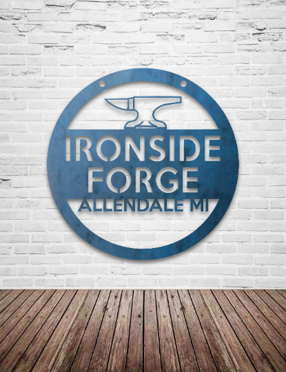 Personalized Blacksmith Forge Garage Signs