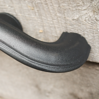 Thumbnail for Metal Handrail with Curved Returns - ADA Compliant Return Wall Mount Grab Rail - Victorian Stair Rail