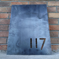 Thumbnail for Modern Metal House Number Sign - Minimalist Address Plaque