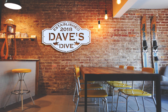 Vintage Metal Bar Signs