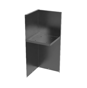 Pedestal Metal Planter - 14 x 14 x 26 Tall Large Planter