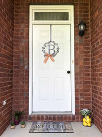 Thumbnail for Custom Metal Monogram Elegant Summer Wreath - Initial Letter Front Door Hanger Decor