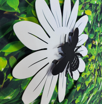Thumbnail for Bee on Flower Layered Metal Sign - Daisy Flower - Custom Metal Sign