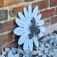 Thumbnail for Bee on Flower Layered Metal Sign - Daisy Flower - Custom Metal Sign