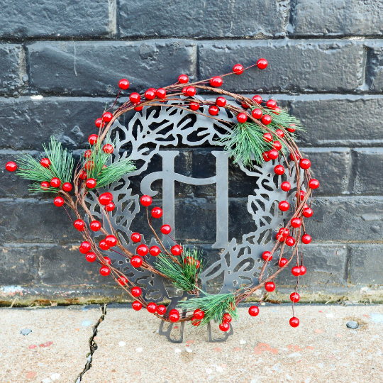 Wreath Stand - Rusted Metal 30