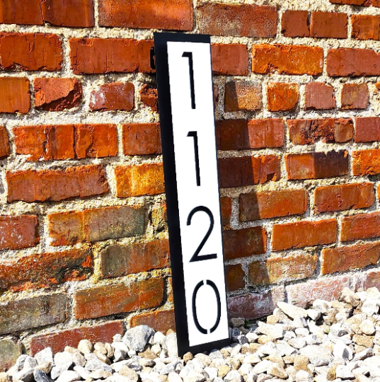 Personalized Address Sign - Layered Address Numbers Sign - Contrasting ...