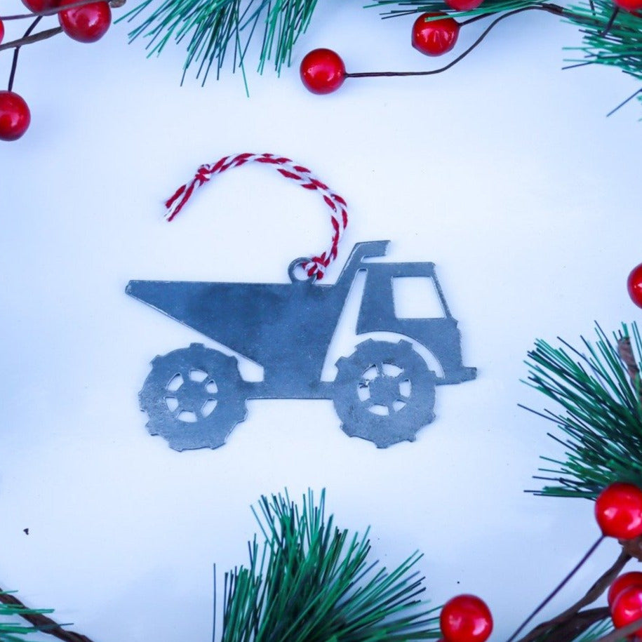 Dump Truck Christmas Ornament
