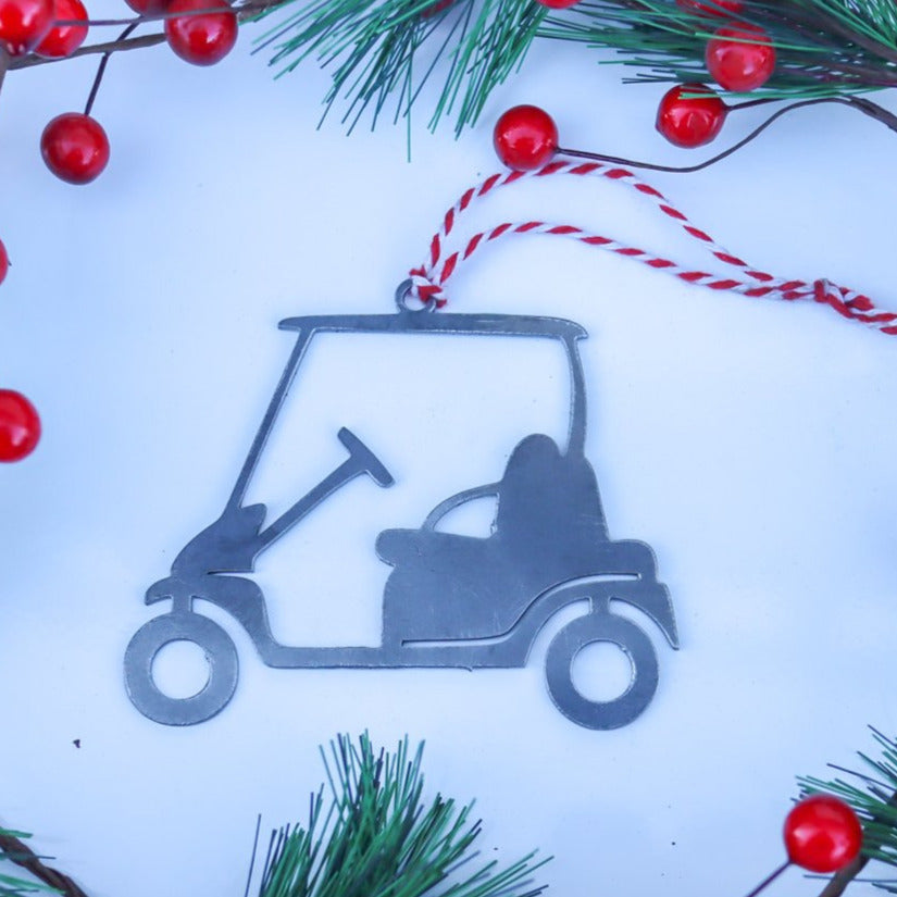 Golf Cart Christmas Ornament - Holiday Stocking Stuffer Gift - Tree Home Decor