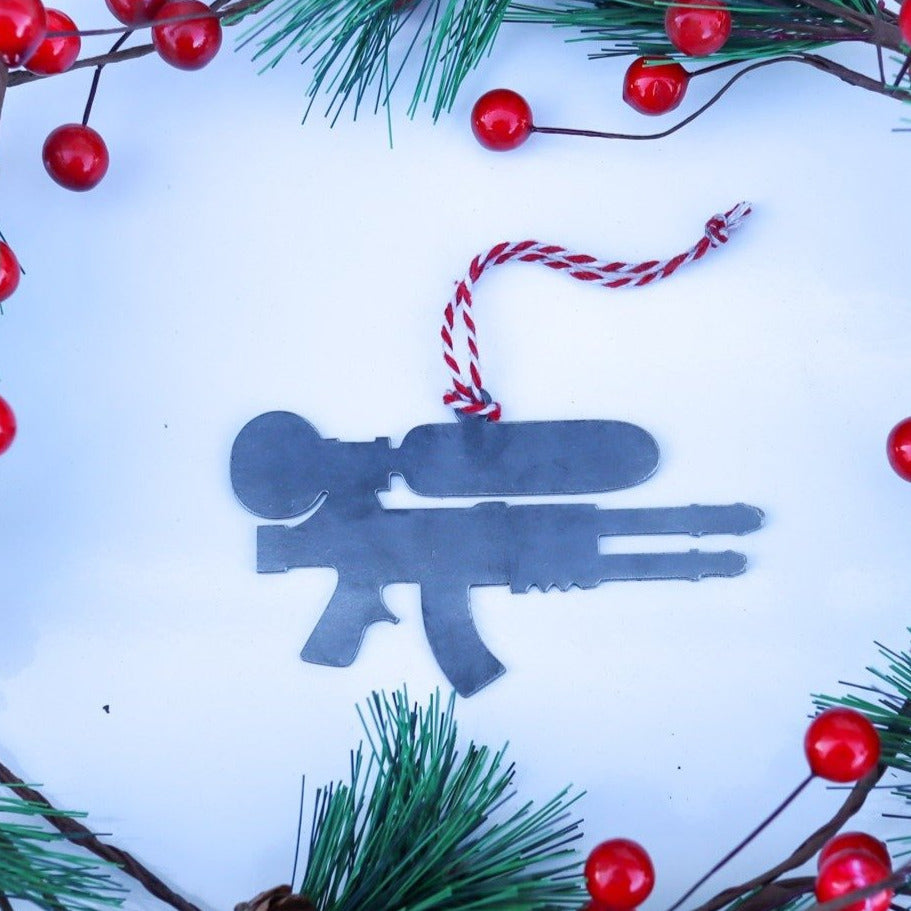 Water Gun Christmas Ornament - Holiday Stocking Stuffer Gift - Tree Home Decor