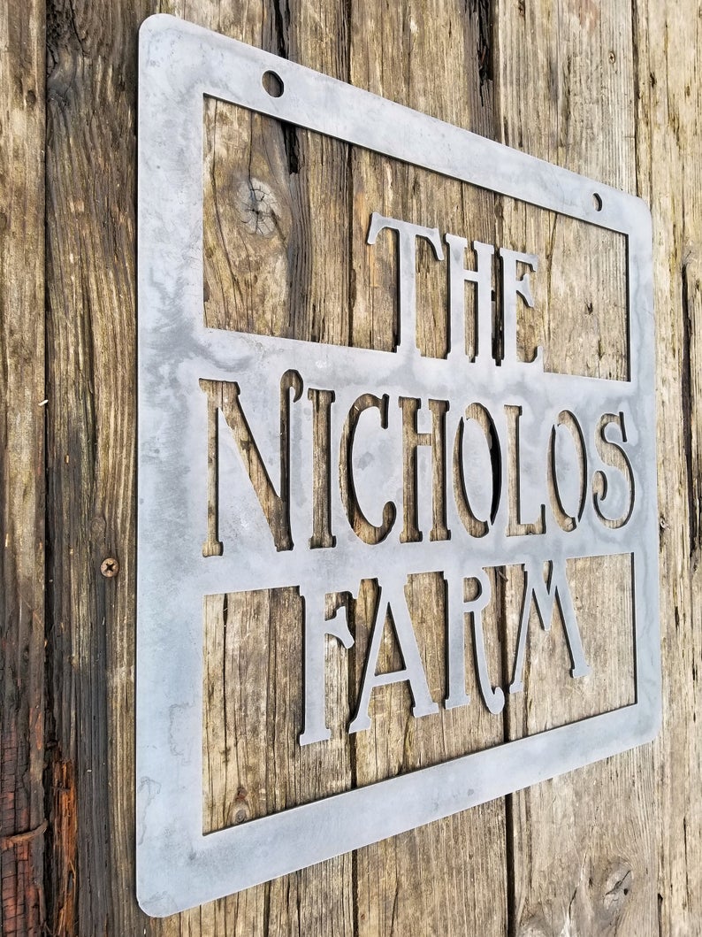 Personalized Farmhouse Wood Family Sign Wedding Gift