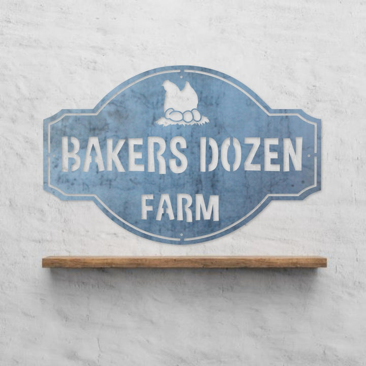 Farm Fresh Butt Nuggets - Custom Metal Farm Sign - Funny Chicken Coop Metal Sign - Cute Homestead Decor - Farmhouse Wall Art