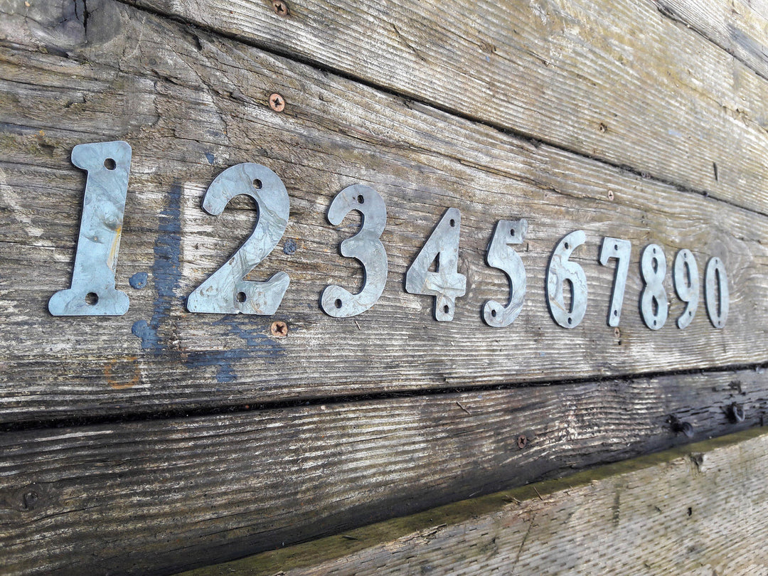 Steel Address Numbers Custom Metal House Numbers (0–9) – Outdoor Steel Address Numbers ...