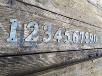 Thumbnail for Raw Metal House Address Numbers - Individual Numbers for House or Business