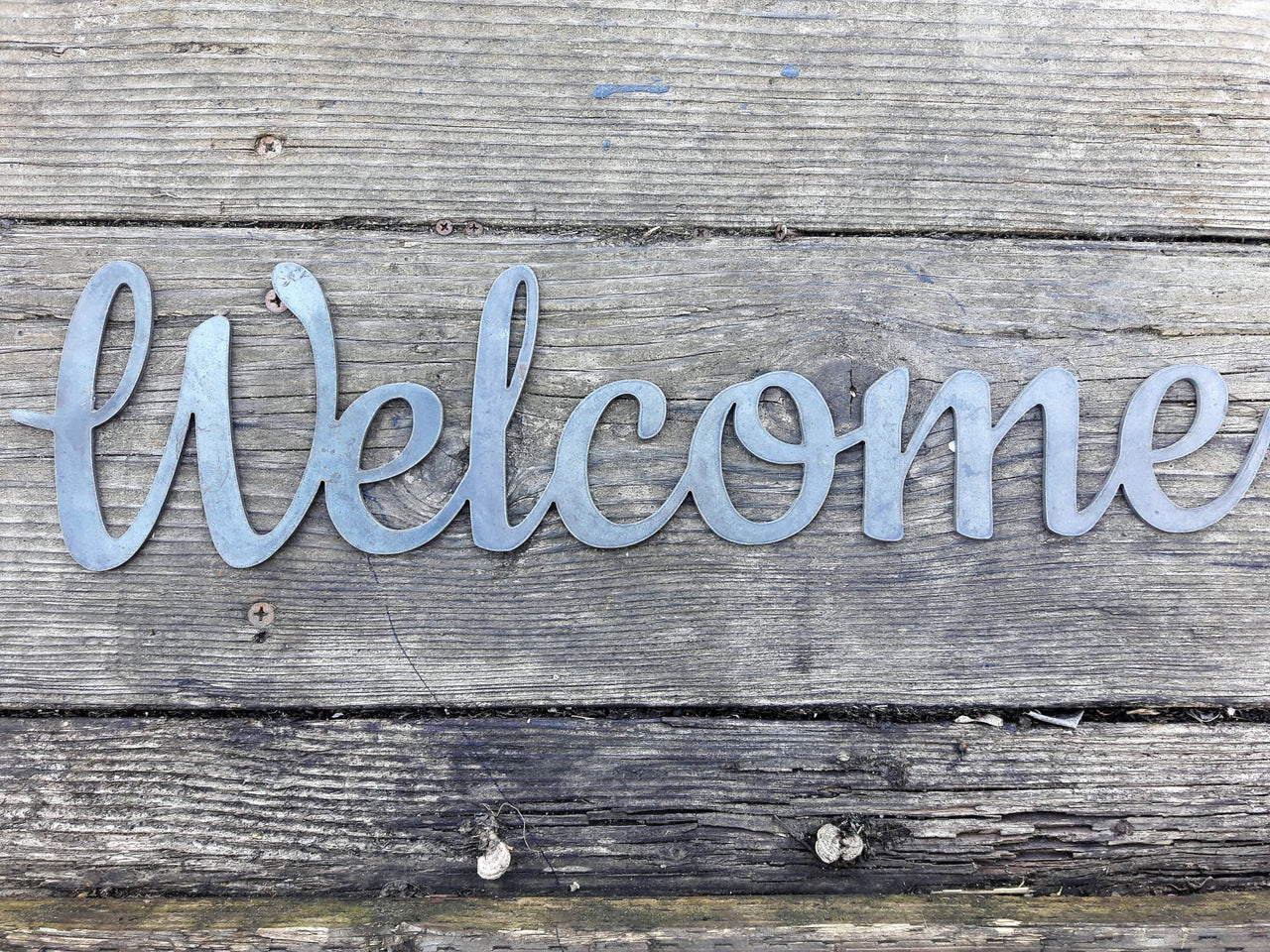 Welcome Sign On Door