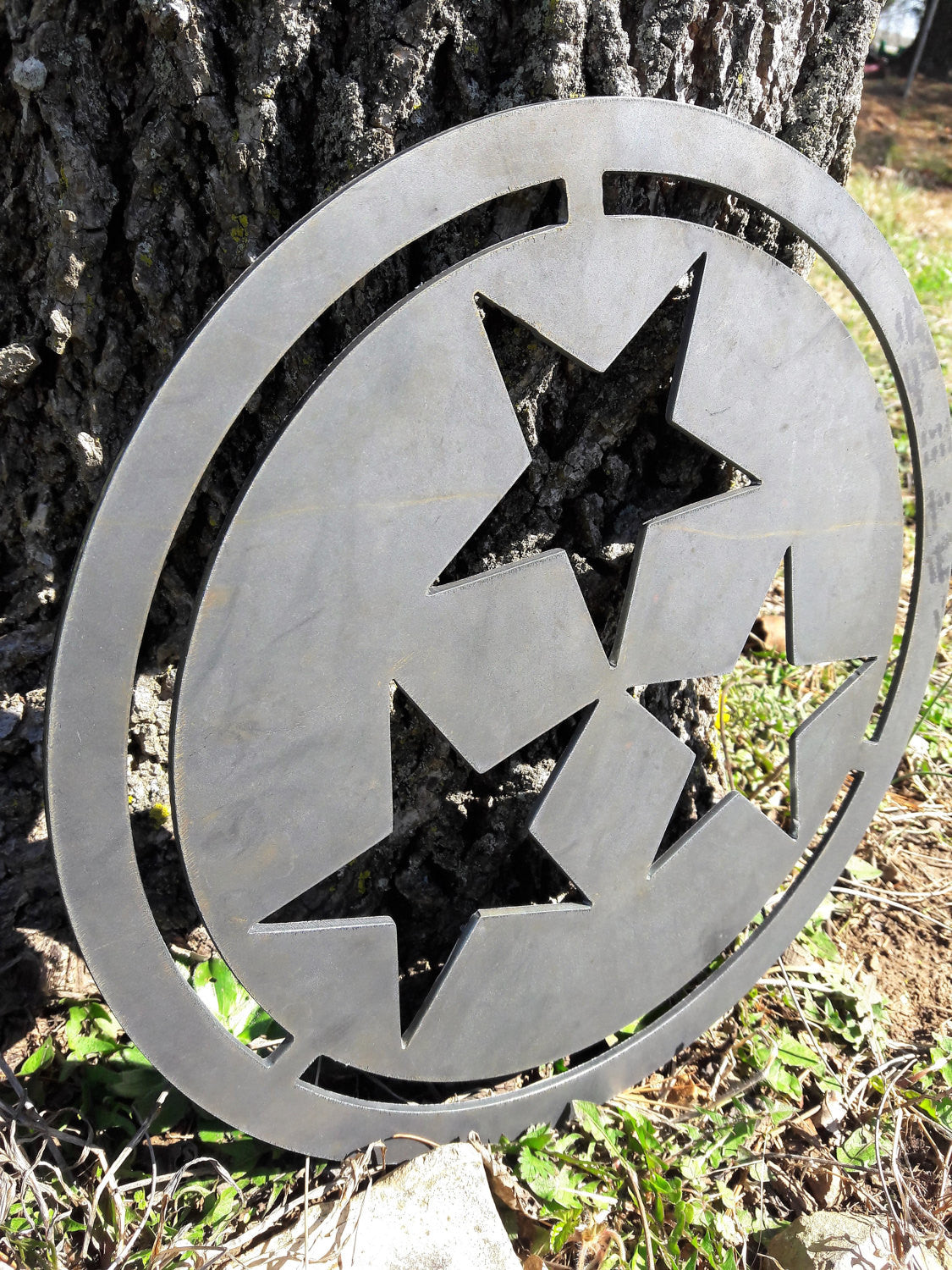 Tennessee Tristar Metal Wall Art – Rustic State Flag Stars Sign