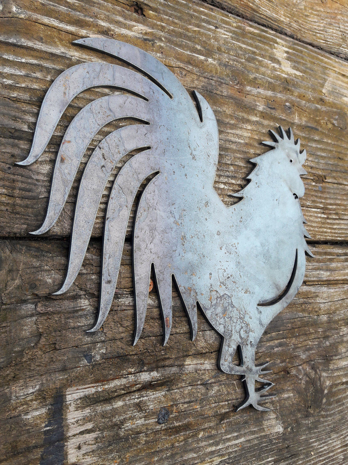 Rustic Metal Rooster Kitchen