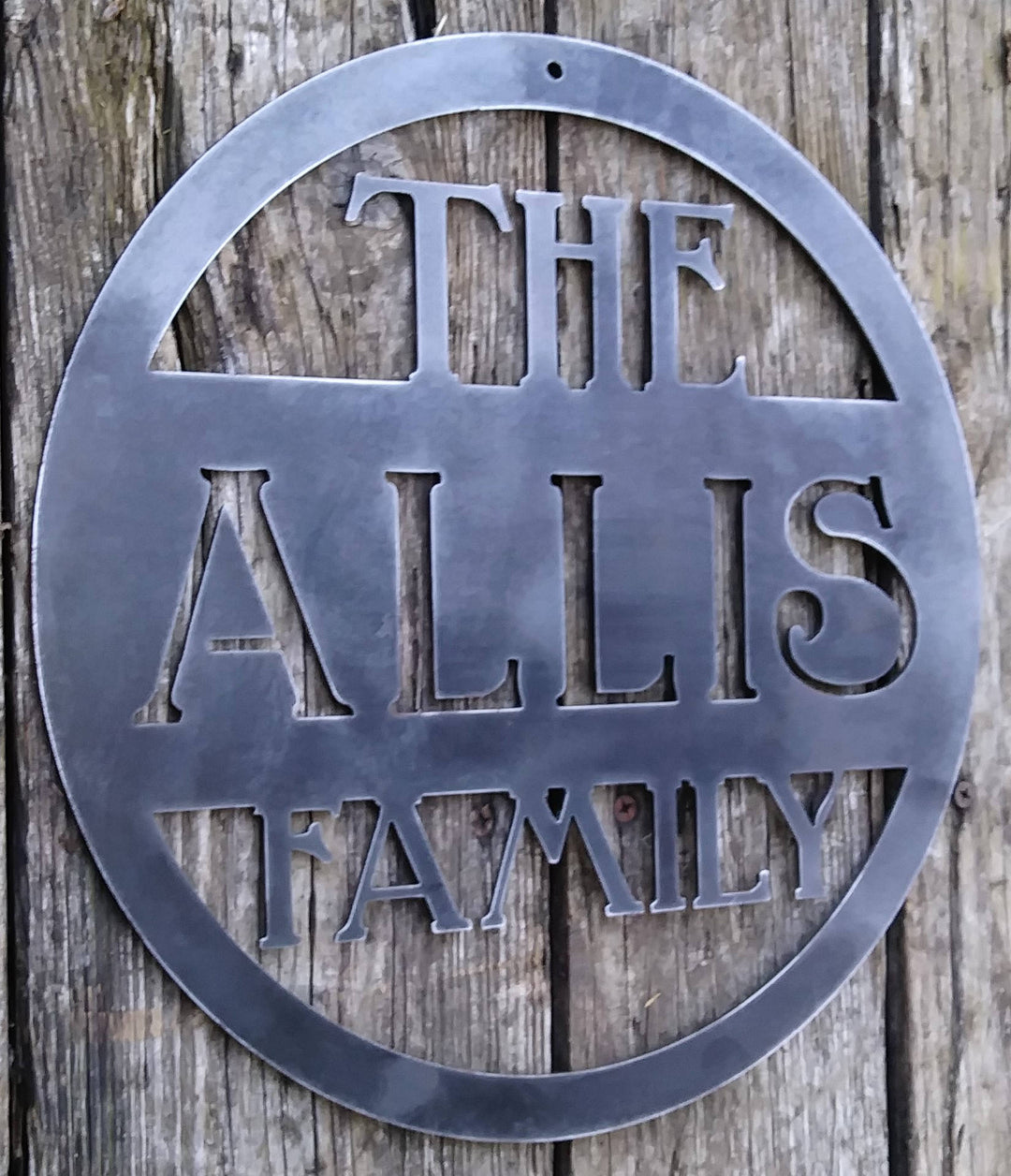 Personalized Metal Family Sign - Wedding Gift