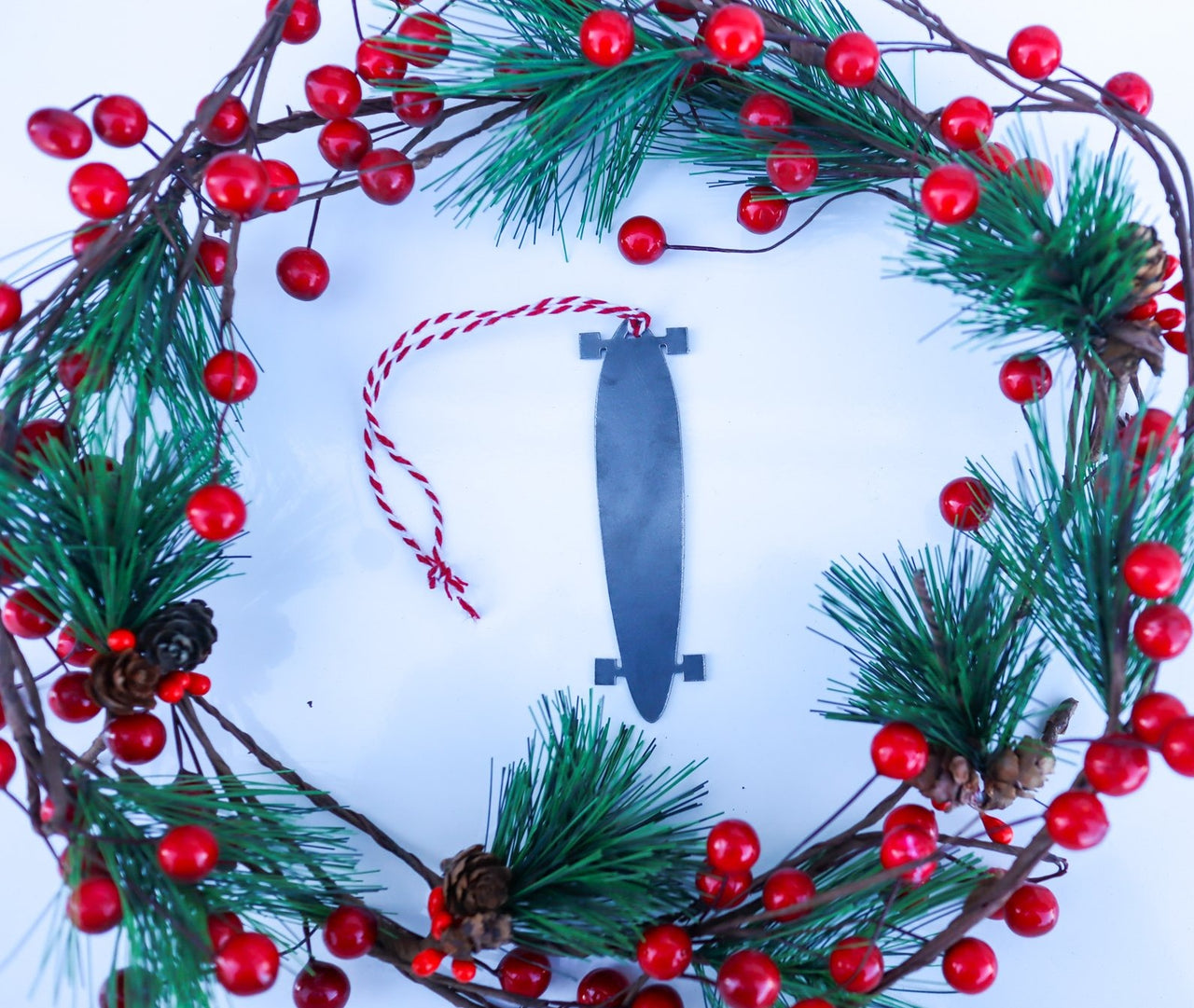 Long Board Christmas Ornament - Holiday Stocking Stuffer Gift - Tree Home Decor