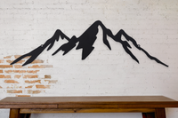 Thumbnail for Mountain Peak Sign - Mountain Silhouette - Mountain Wall Art