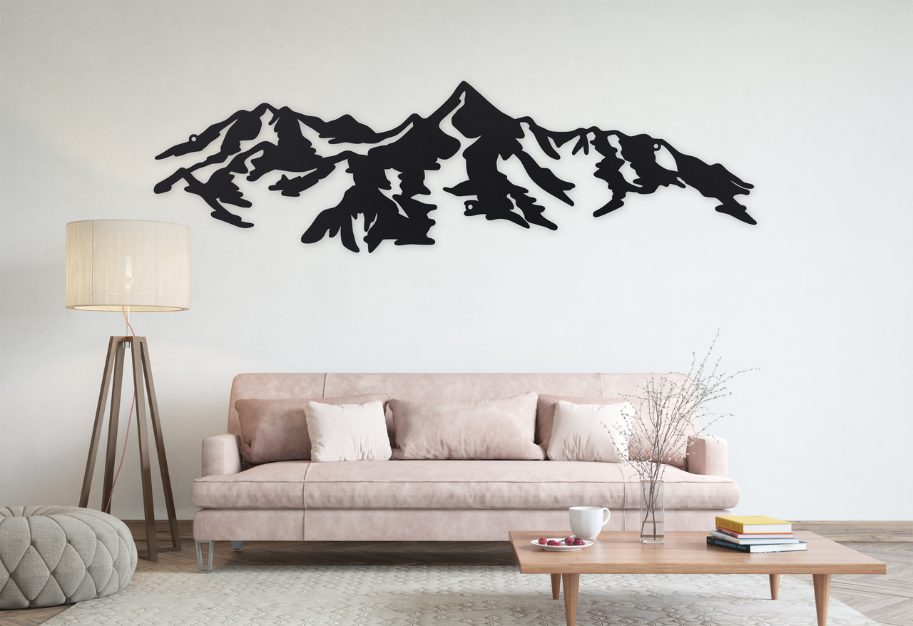 Rocky Mountain Wall Art - Metal Mountain Sign