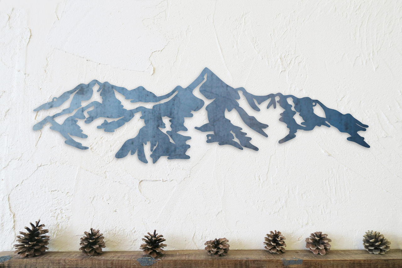 Rocky Mountain Wall Art - Metal Mountain Sign
