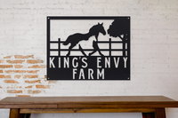 Thumbnail for Personalized Metal Horse and Filly Sign - Equestrian - Stables - Western - Horse Lovers Gift